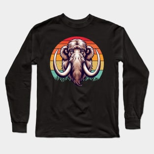 Retro vintage Woolly Mammoth Long Sleeve T-Shirt